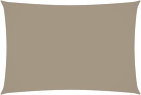 vidaXL Pânză parasolar gri taupe 3x5 m țesătură oxford dreptunghiular