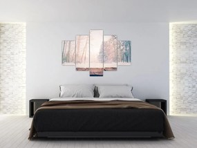 Tablou - Priveliște pădure (150x105 cm)