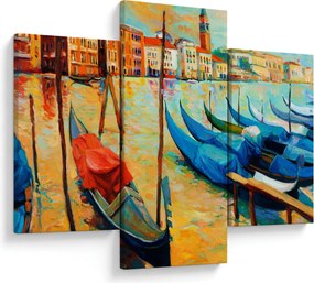 Tablou - Port în Veneția (90x60 cm)