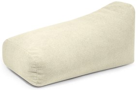 Fotoliu bean bag crem cu tapițerie din țesătură bouclé Snug 130 – SLOWDOWN