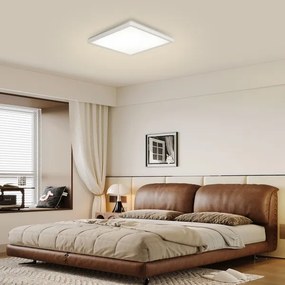 Brilagi - Plafonieră LED dimabilă ULTRA SLIM 18W 230V 30x30 cm, albă + telecomandă