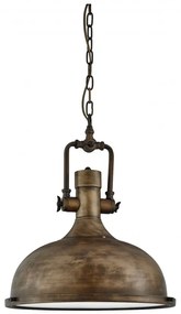 Lustra / Pendul vintage 39cm Industrial negru auriu 1322BG SRT