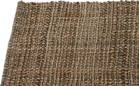 Covor din iută împletit manual, antiderapant, maro natural, 160 x 230 cm, 3000 GSM, „Jute Carpet"