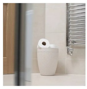 Coș pentru baie Addis Rattan Bath Bin Calico, 5 l, crem