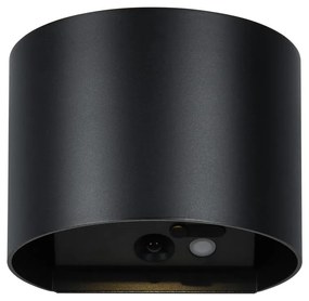 Corp de iluminat pentru exterior LED de perete cu senzor de mișcare cu USB (înălțime 10 cm) Genie – Trio