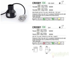 Corp exterior incastrabil IP67 LED warm light Crosby 70453