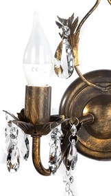 Aplică TERESA 2xE14/6W/230V bronz ONLI