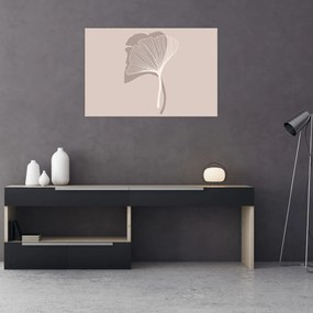 Tablou - Frunze bej N⁰4 (90x60 cm)