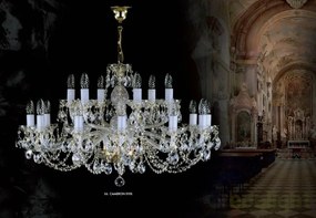 Candelabru 18 brate Cristal Bohemia Exclusive CAMERON XVIII.