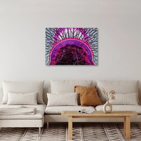 Tablou abstrac - crengi violete (70x50 cm)