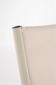 Șezlong de grădină bej din metal Taylor – Bizzotto