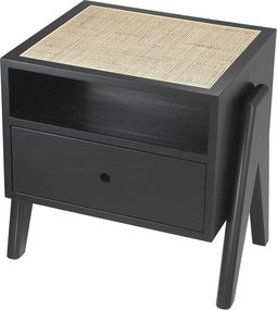 Noptiera design modern LUX Latour, negru 114912 HZ