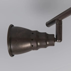 Plafonieră și spot de perete maro ruginit rotativ și înclinabil - Coney 2