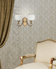 Aplica de perete cu 2 brate din alama design italian 8450