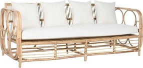 Canapea de exterior, 4 locuri, din bumbac si rattan, Luma