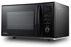 Resigilat: Cuptor cu microunde Toshiba MW2-AC25TBK 4in1, 25 L, 950W, Gratar 1100W, Convectie 2100W, Acoperire ceramica, Negru