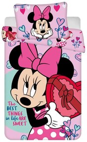 Disney Minnie Sweets lenjerie pentru copii 100×135 cm, 40×60 cm