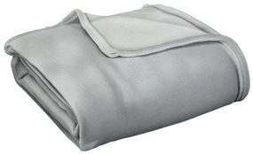 HOMCOM Pătură Flanel 330 GSM Reversibilă Interior/Exterior 203x152x0.5 cm, Gri Deschis | Aosom Romania