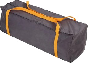 Pătuț de călătorie, portocaliu/gri