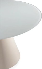 Masă de dining rotundă cu blat din sticlă ø 120 cm Vida – MOME