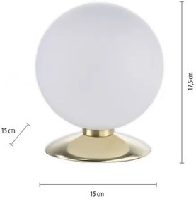 Lampă LED de masă dimabilă BUBBA 1xG9/3W/230V aurie Paul Neuhaus 4013-60