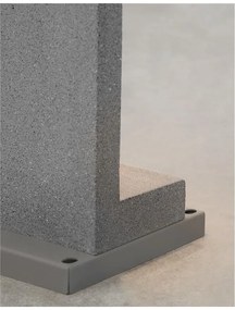 Stalp modern de exterior IP65 GRANTE gri ciment, H-60cm