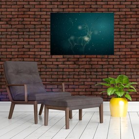 Tablou - Cerb magic noaptea (90x60 cm)