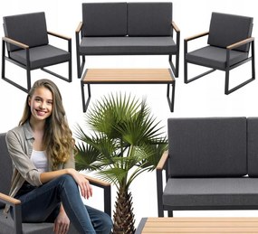 Mobilier de grădină în stil modern negru