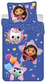 Gabby's Dollhouse set de lenjerie 140×200cm, 63×63 cm microfibră