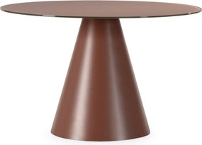 Masă de dining rotundă cu blat din sticlă ø 120 cm Vida – MOME