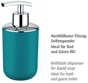 Dozator săpun lichid Wenko Brasil Petrol, albastru petrol