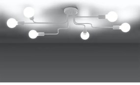 Lustră aplicată Sollux SL.1443 VECTOR 6xE27/15W/230V alb