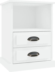 vidaXL Noptieră, alb, 43x36x60 cm