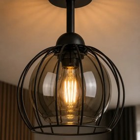 Lustră aplicată SOLO BLACK 1xE27/60W/230V