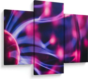 Tablou abstract mov (90x60 cm)