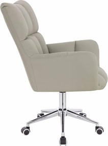 HR650K Scaun Culoare in Piele Ecologica Premium Soft cu Bază Cromata