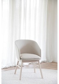 Set de scaune de sufragerie bej 2 buc. tapițat Windham – Rowico