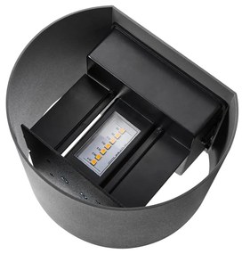 Aplica LED de exterior ambientala stil nordic IP44 Milda antracit