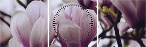 Tablou - Magnolie (cu ceas) (90x30 cm)