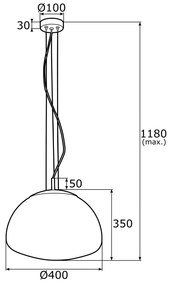 Lustra / Pendul design modern TRINI L 40cm