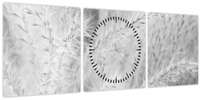 Tablou - Iarbă de pampas N⁰1 (cu ceas) (90x30 cm)