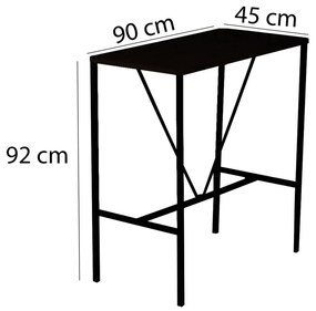 Masa de bar Nordic Nuc 90x92x45 cm