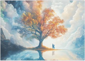 Tablou – Arborele vieții și al iubirii (70x50 cm)