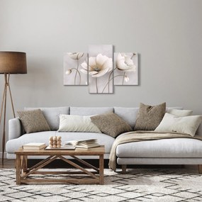 Tablou cu florile albe (90x60 cm)