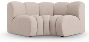 Modul pentru canapea modulară bej cu tapițerie din chenille (cu colț variabil) Lupine – Micadoni
