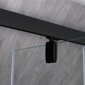 Flexi-S ușă de duș reglabilă 76-91x185 cm negru