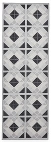 Covor tip traversă gri deschis-gri închis lavabil 61x170 cm Victoria Light – Think Rugs