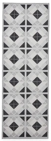 Covor tip traversă gri deschis-gri închis lavabil 61x170 cm Victoria Light – Think Rugs