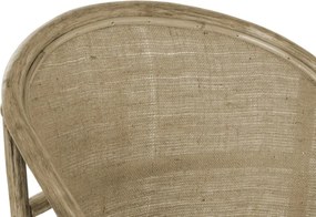 Fotoliu din rattan si bumbac