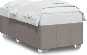 vidaXL Cadru de pat fără saltea Taupe 80x200 cm țesătură
